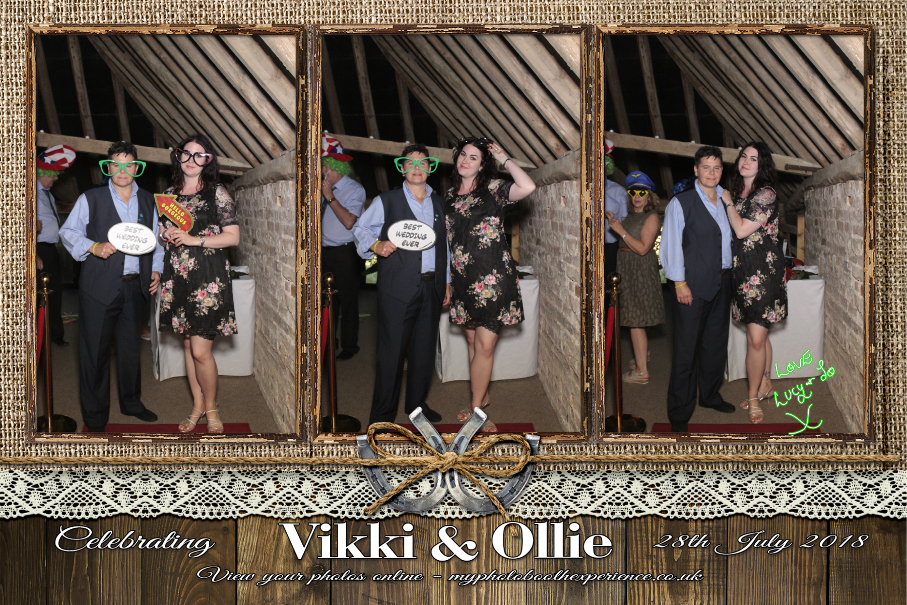 Vikki & Ollie's Wedding | View more photos from the event at gallery.myphotoboothexperience.co.uk/u/MyPhotoBoothExperienceLtd/Vikki-Ollies-Wedding